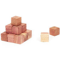 Set 15 Cubetti In Cedro Rosso Antitarme