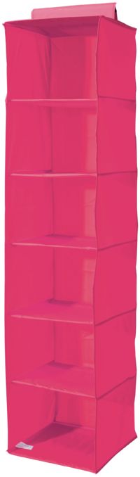 Color - Organizer Armadio Portatutto 6 ripiani fucsia