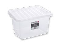 Crystal - Scatola Trasparente Rettangolare di Plastica - 24 L