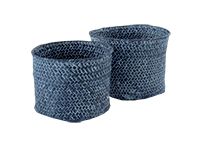 Mika - Set 2 Cestini Tondi Jeans