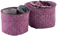 Mika - Set 2 Cestini Tondi Rosa
