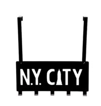 Ny City - Gancio da porta nero