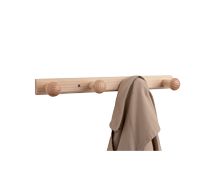 Gancio in legno naturale da parete con 4 pioli