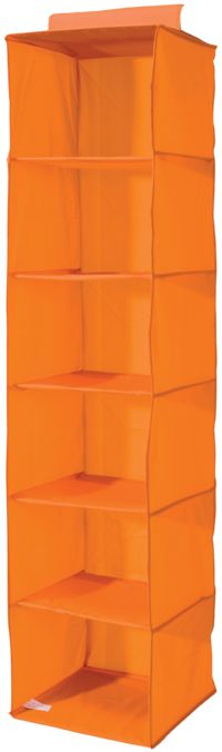Color - Organizer Armadio Portatutto 6 Ripiani Arancio