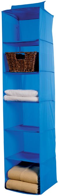 Color - Organizer Armadio Portatutto 6 Ripiani Blu
