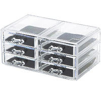 Porta Bijoux Organizer 6 cassetti trasparente