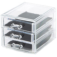 Porta Bijoux Organizer 3 cassetti trasparente