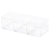Porta Trucchi Organizer 3 scomparti trasparente