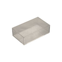 Organizer Portatrucchi Trasparente - Scatola in Polistirene Small -  16 X 9,5 X H.5 CM