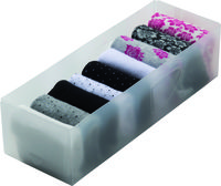 OPTIMO - SET 3 ORGANIZER MEDIUM - 30 X 10,5 X H.8 CM - PP TRANSLUCIDO