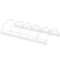 Supporto per coperchi pentole in filo metallico bianco