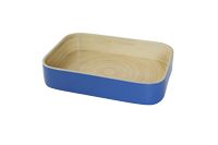 Danang - Vassoio bambù laccato blu