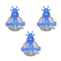 Set 3 Funny hooks giraffa blu