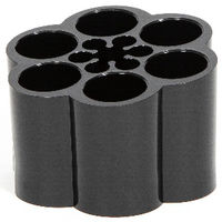 Portatrucchi Organizer Portamatite "Flower" - Nero