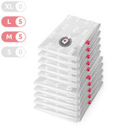 Set Di 10 Sacchi Salvaspazio Sottovuoto Aspispace (5M+5L)