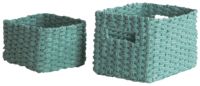 Lisou - Set 2 cesti in carta intrecciata - Acqua