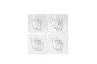 Lotto di 4 pinze "Clip" auto adesive