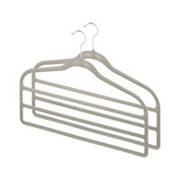 Set 2 grucce appendiabiti in velluto beige