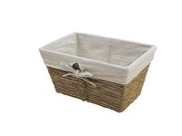 Osaka - Cesto in carta intrecciata beige