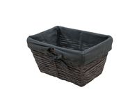 Osaka - Cesto in carta intrecciata grigio