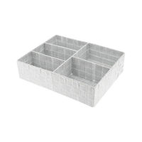 "Toronto" Separatore cassetto bianco con 5 scomparti