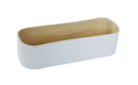 Organizar in bambù laccato bianco "Danang"