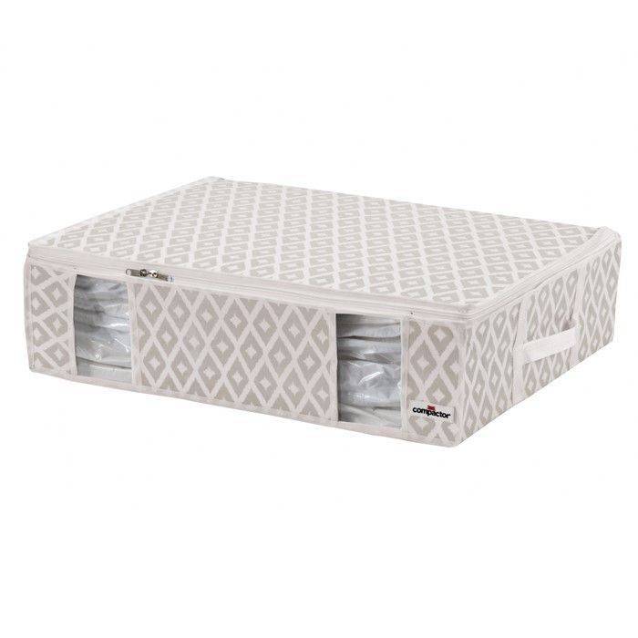 Custodia Con Sacco Salvaspazio Sottovuoto - Compactor Beige " Daman" L 1 Compactor