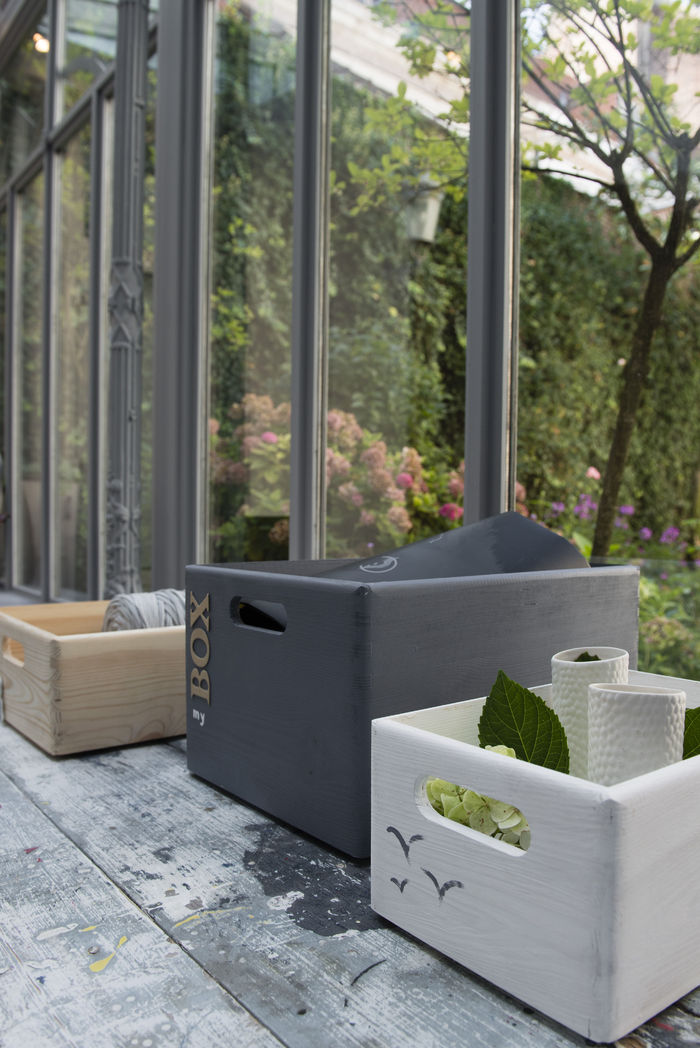 Scatola in pino naturale L 5 Compactor