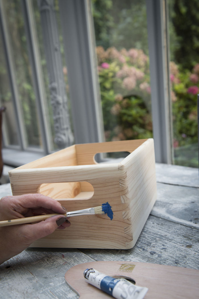 Scatola in pino naturale S 5 Compactor