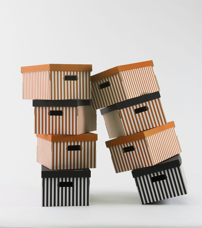 Shirt - Set Di 2 Scatole Arancio 3 Compactor