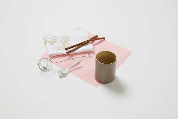 Bicchiere di bambù verniciato "Danang" taupe 1 Compactor