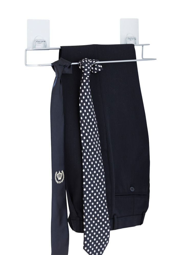 Barra doppia pantaloni adesiva da muro 1 Compactor