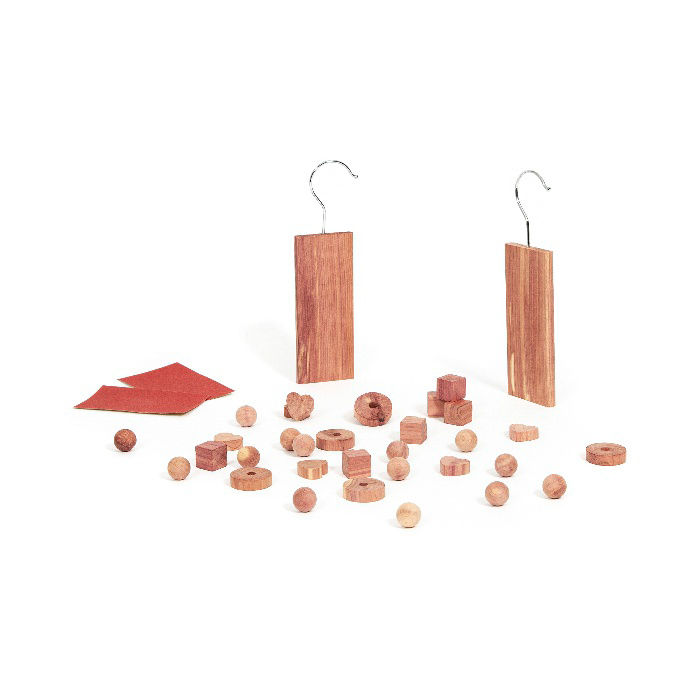 Confezione Assortita 34 Pezzi Cedro Rosso Antitarme 1 Compactor