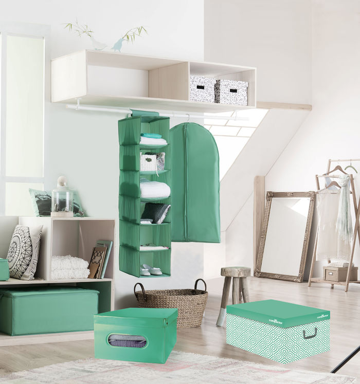 Scatola Guardaroba Automontante PVC - Verde Nordico - Compactor 1 Compactor