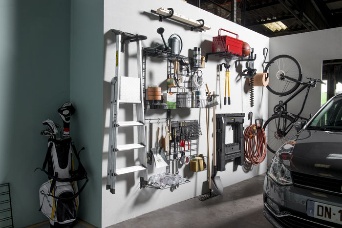 Walltech Garage - Gancio Singolo Lungo 5 Compactor