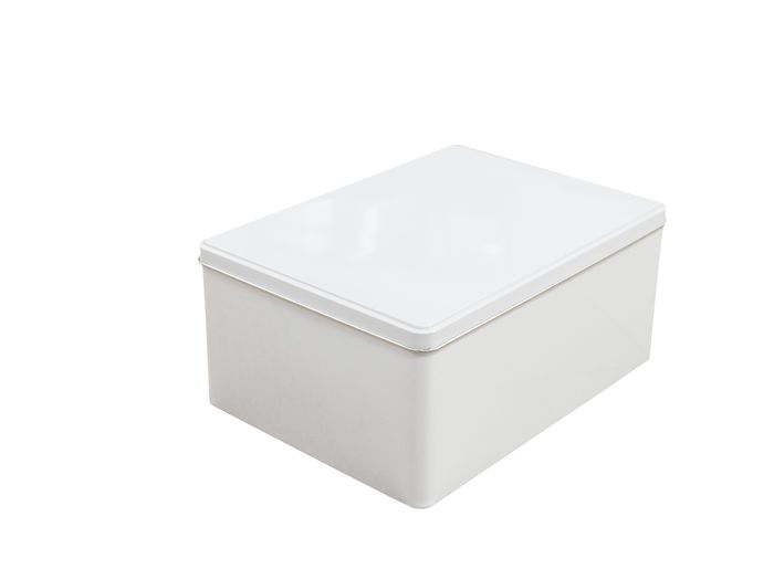 Vas-Scatola in metallo bianco 1 Compactor