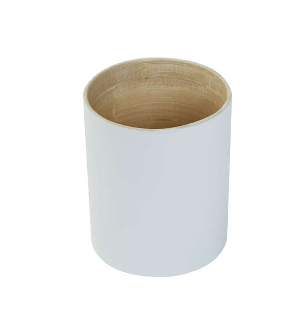 Bicchiere di bambù laccato bianco "Danang" 3 Compactor