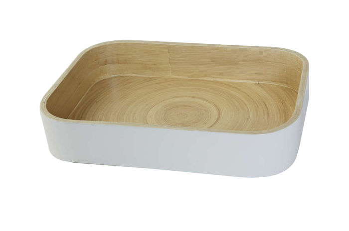 Piano in bambù laccato bianco "Danang" 2 Compactor