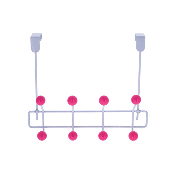 Quadra - Gancio da porta rosa