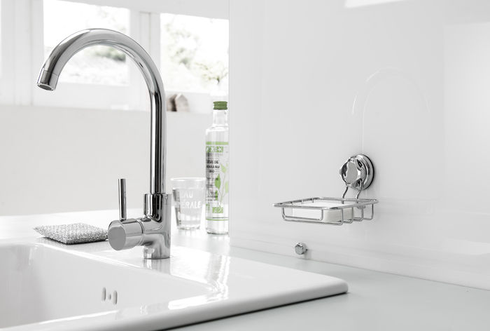 BESTLOCK KITCHEN cestello porta-detersivo e spugna cromato 1 Compactor