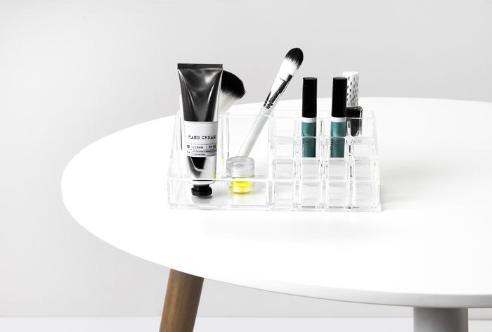 Portatrucchi Organizer trapezoidale trasparente 4 Compactor