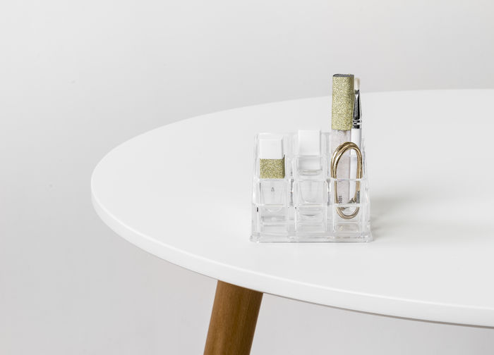 Portatrucchi Mini organizer quadrato 9 scomparti trasparente 4 Compactor