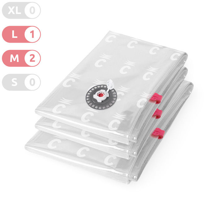 Set 3 Sacchi Salvaspazio Sottovuoto Aspispace 2M+L - Compactor 1 Compactor