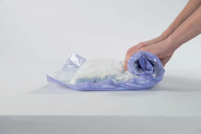 Set 6 Sacchi Salvaspazio Sottovuoto da Viaggio Roll Up 6 Compactor