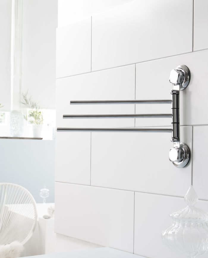 Porta asciugamani 3 bracci da Muro / da Parete 2 Compactor