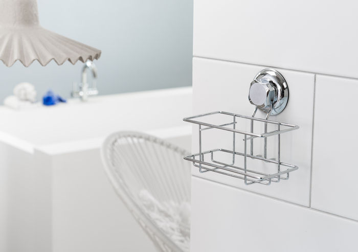 Cestello Portaoggetti piccolo Vasca/Doccia/Bagno da Muro / da Parete 2 Compactor