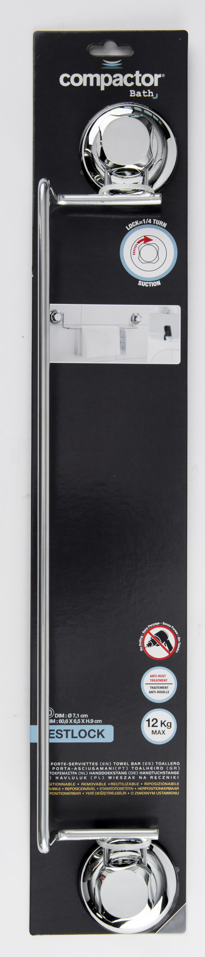 Barra per asciugamani da Muro / da Parete 3 Compactor