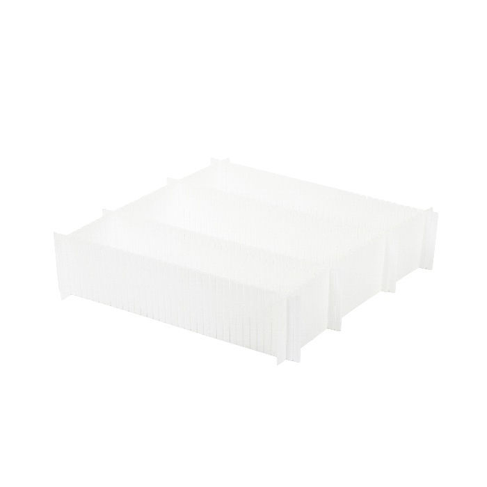 Set 6 Pezzi Separatore Modulare Per Cassetti - 44 X 10 Cm - Bianco 4 Compactor