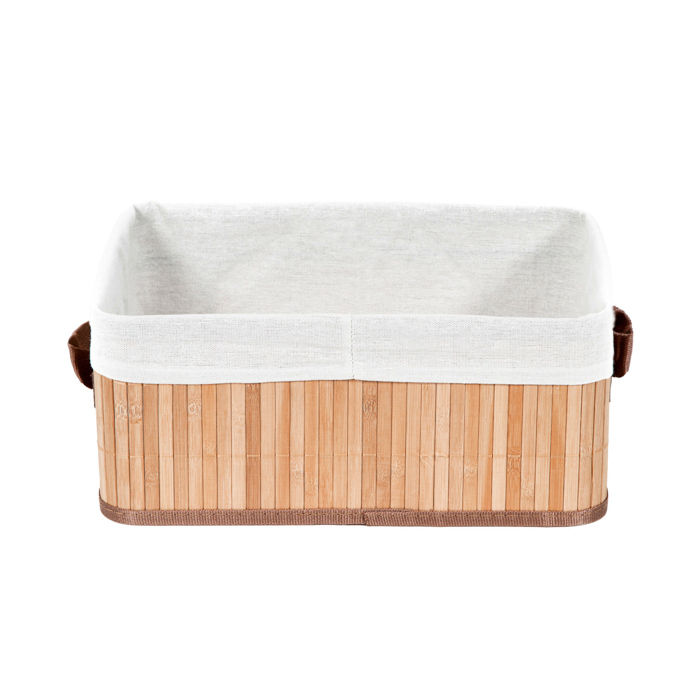 Cesto in bambù rettangolare pieghevole 2 Compactor