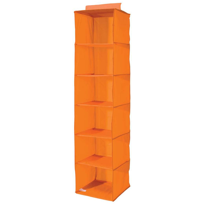 Color - Organizer Armadio Portatutto 6 Ripiani Arancio 1 Compactor